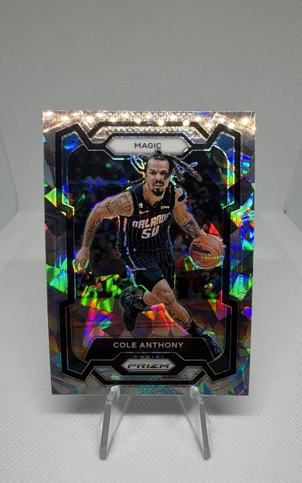 2023-24 Panini Prizm - Cole Anthony #16 Ice Prizm