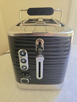 Russell Hobbs TR9350BR Coventry 2-Slice Toaster with Warming Rack, Black