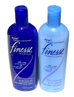 Finesse Silk & Soy Protein Enriched Moisturize Shampoo & Conditioner Dry Hair