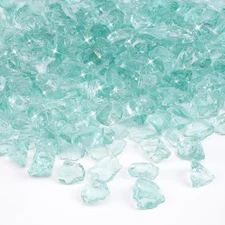 Crushed Fire Glass for Natural or Propane Fire Pit Fireplace & Landscaping,10 Lb