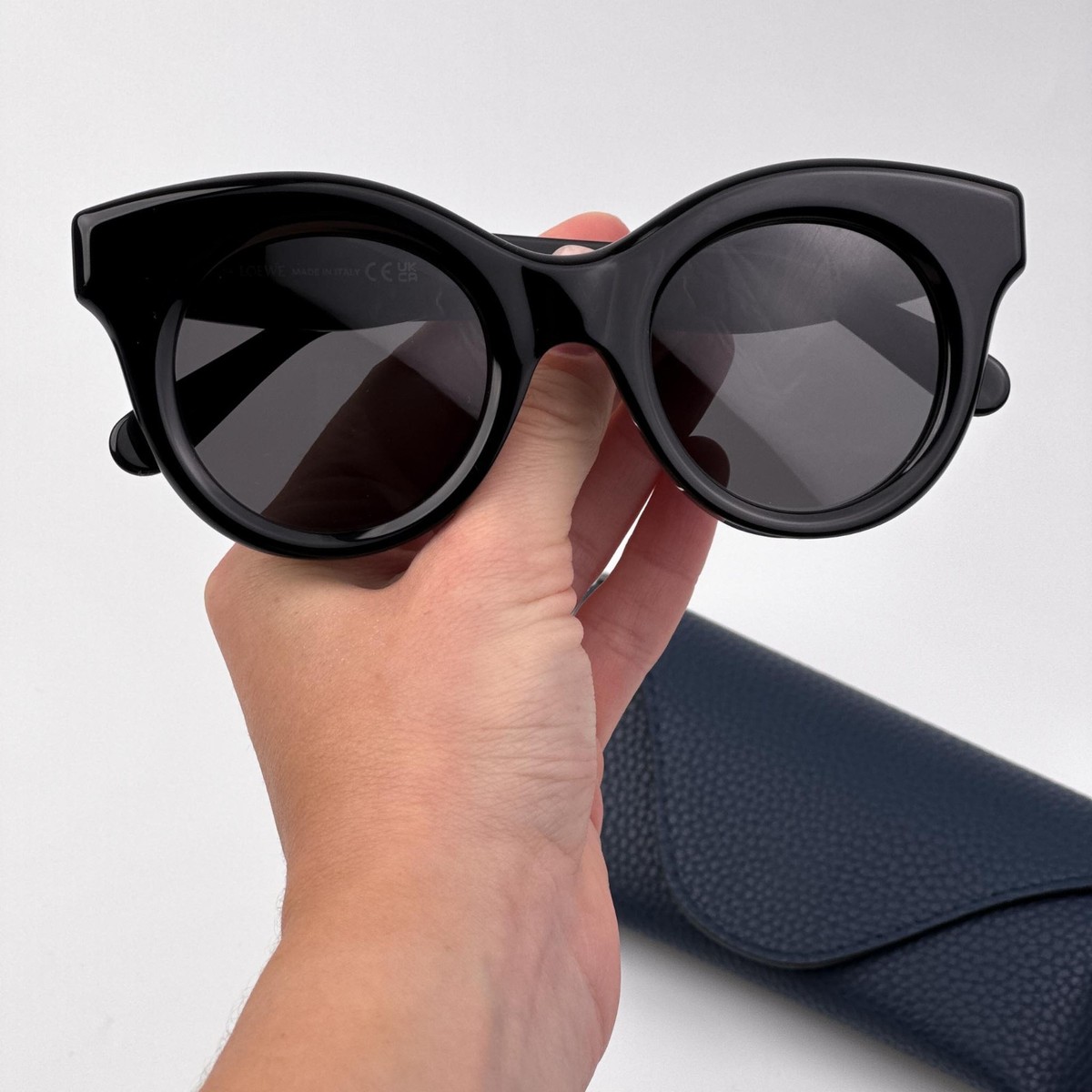 Loewe Sunglasses AUTHENTIC Loewe Women Sunglasses Havana Blue Cat Eye LW40127F ANAGRAM  main image 3