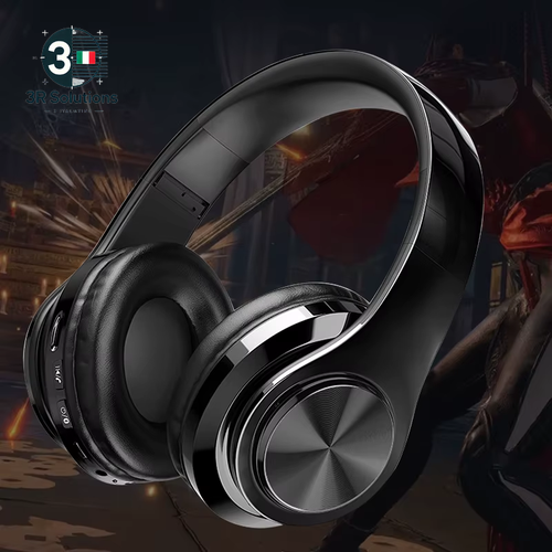 Cuffie Wireless Bluetooth 5.0 On-Ear con Microfono, Audio Stereo, Pieghevoli - 第 4/13 張圖片