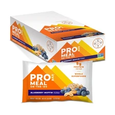 PROBAR - MEAL Bar, Blueberry Muffin, Non-GMO, Gluten-Free, Healthy, Plant-Bas...