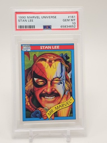 STAN LEE 1990 MARVEL UNIVERSE #161 MR. MARVEL PSA 10 Q4903