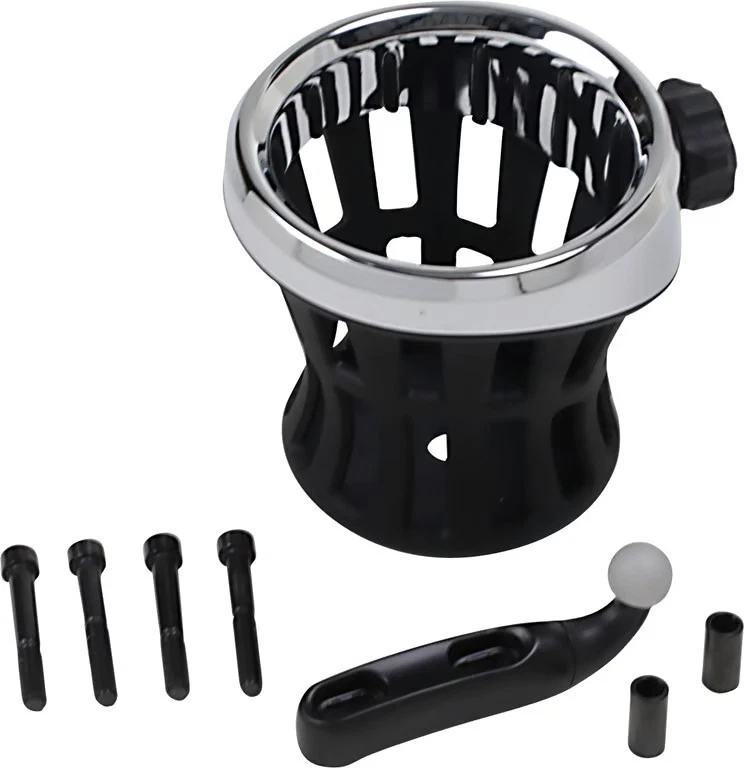 Ciro Drink Holder with Perch Mount - Black Motorcycle Street Bike 50411 - Image 2 of 4