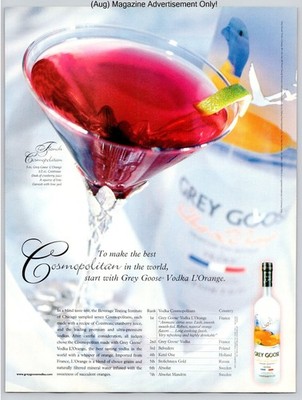 Grey Goose Vodka LOrange Cosmopolitan Cocktail 2001 Advertisement