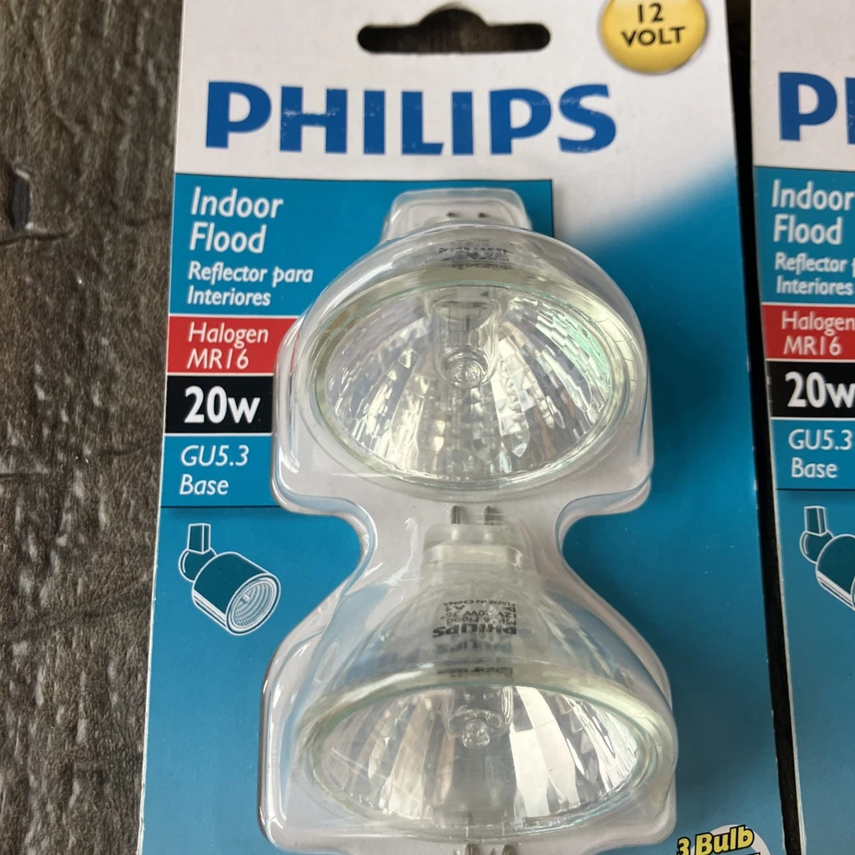 (6) Phillips Indoor Floor Light Bulbs Mr16 GU5.3 Base 20w 12V - Image 2 of 4