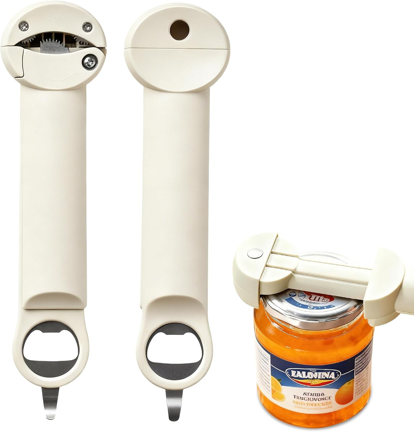 Retractable Bottle Opener – Adjustable Multifunction Can & Jar Lid Opener Tool,