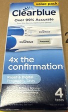 Clearblue Rapid Digital Pregnancy Test Over 99 Accurate 4 TESTS EXP-6/2027