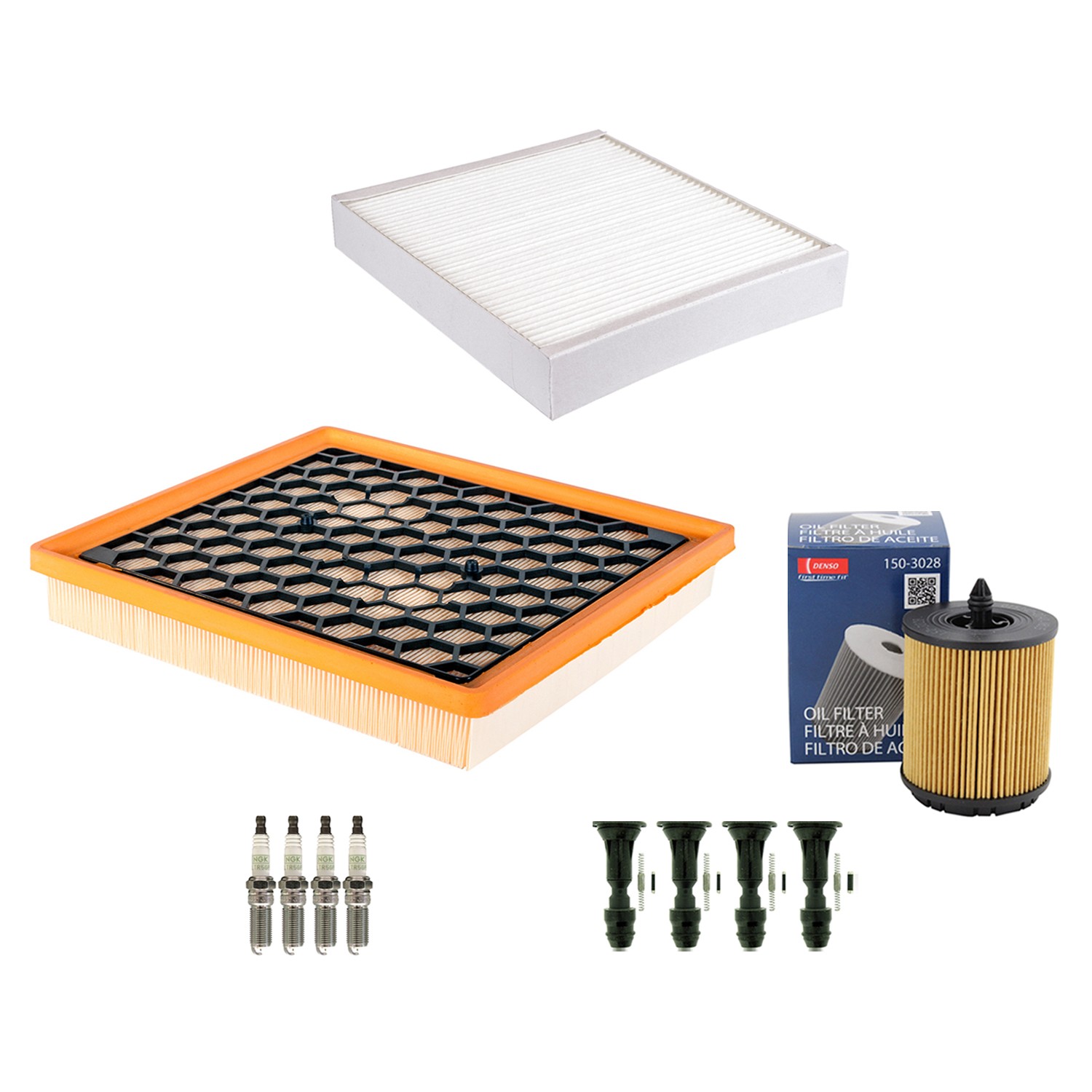 Denso Tune Up Kit NGK 4 Spark Plugs  Boots Kit for Lacrosse Regal 2.0L 2.4L L4