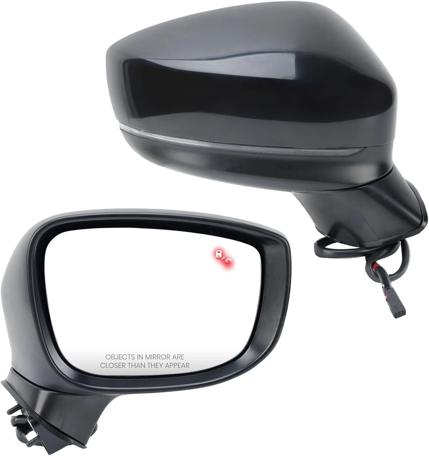 Passenger Side Mirror for 2017-2024 Mazda CX-5 with BSM Power Turn Signal Light