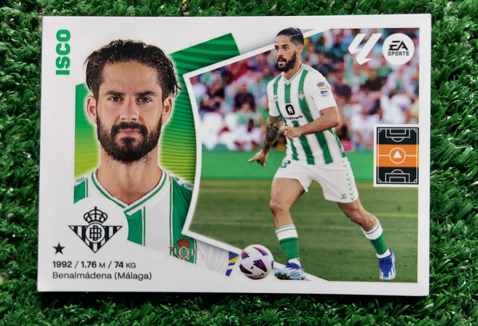FIGURINA CALCIATORI PANINI LIGA 2024/25 REAL BETIS N°13 ISCO 2025 ⚽️