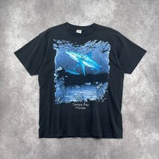 Vintage Nature Tampa Bay Florida Shark Made In USA Single Stitch Tee Size XL