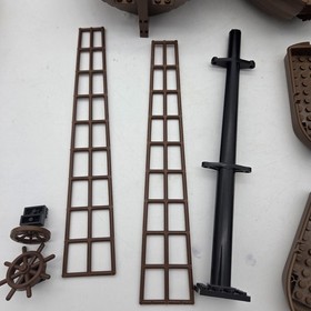 Lego Brown White Boat Hull Lot Pirates Barracuda 4011 6285 10040 6274 Parts