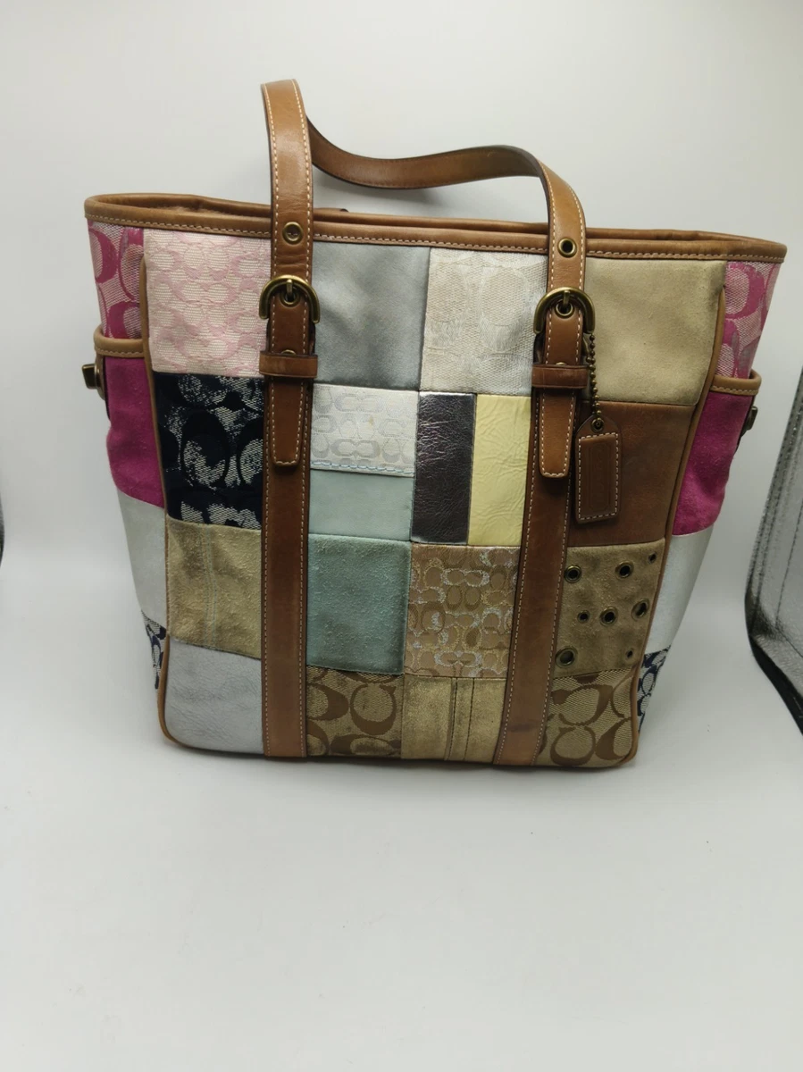 Coach Patchwork Tote Exterior Bags & Handbags for Women for sale