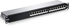 TRENDnet 16-Port Cat6A Shielded Patch Panel, 1U 19" Metal Housing, 10G Ready,