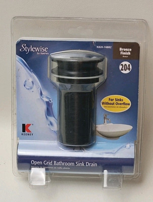  Keeney Open Grid Bathroom Sink Drain without Overflow Bronze K820-74BRZ