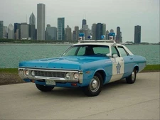 1972 Dodge Polara Squad Car | 24 X 36 INCH POSTER | Vintage car
