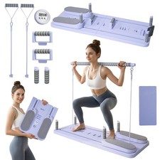 Pilates Board Set - Pilates Reformer, Multi-Foldable Pilates Reformer Set, Po...