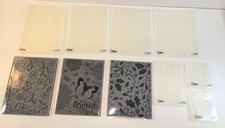 Sizzix Embossing Folders and Matching Stamps Christmas Butterflies Flowers