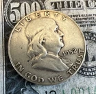 1952 D Silver Benjamin Franklin Half Dollar - Nice Find - Combined Shipping