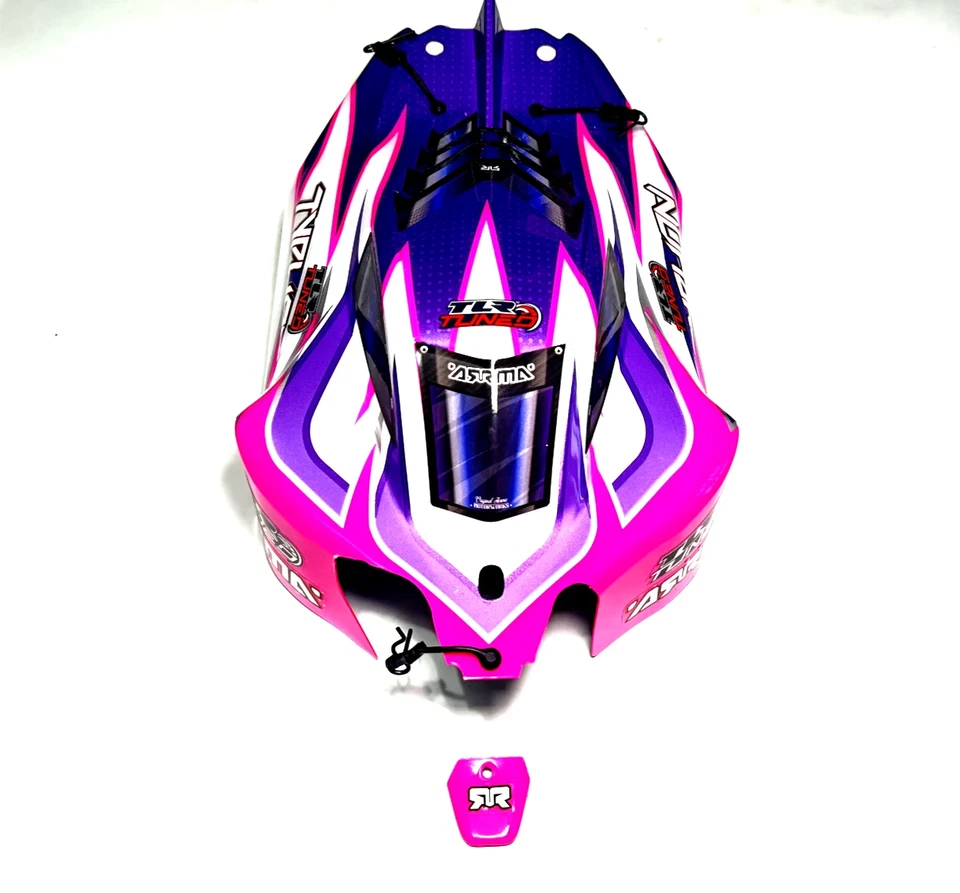 Arrma Typhon TLR - BODY Shell (6s Pink/Purple polycarbonate cover & Pins ARA8306 - Image 2 of 4