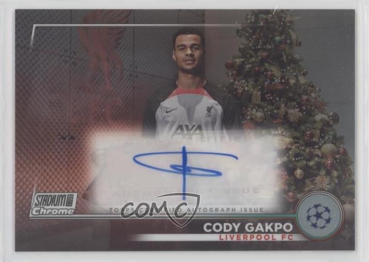 2022 Topps Stadium Club Chrome UEFA Competitions Cody Gakpo Rookie Auto RC 13m8