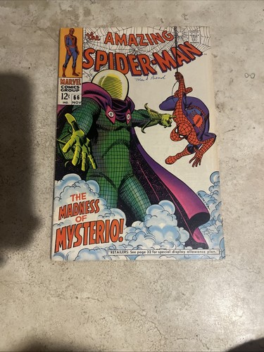 Amazing Spider-Man #66 - Mysterio Cover - Marvel 1968 F/VF