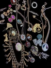 Antique Vintage Costume Jewelry Collection 35 Piece Lot