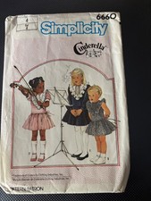 6660 Vintage Simplicity Sewing Pattern Girls 1980s Ruffled Cinderella Dress 4