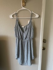 LA Hearts Women Tie Front Floral Mini Dress, Size S