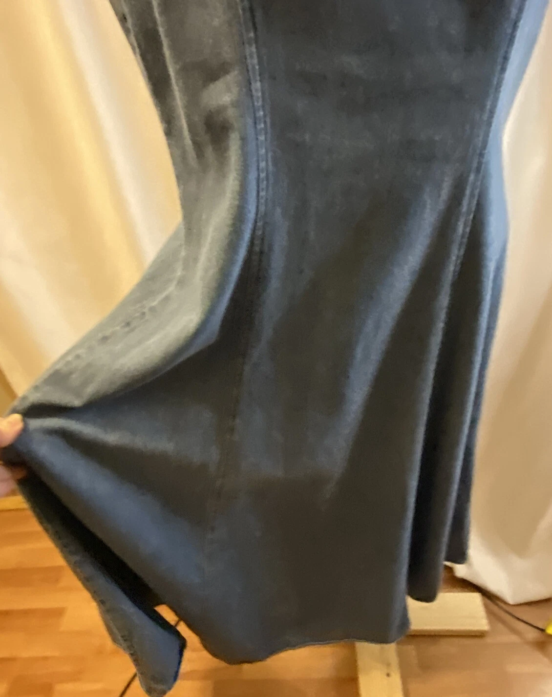 VETEMENTS Abito donna VB Exclusive taglia 7 8 con spalline in jeans made in USA