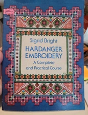 Vtg Pattern Hardanger Embroidery Complete & Practical Course Paperback Book