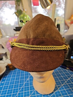 Elope Steamworks Steampunk Cadet Brown Hat Adult Brown Steam Punk Hat with Glasses – Plumin Hats & Feathers main image 3