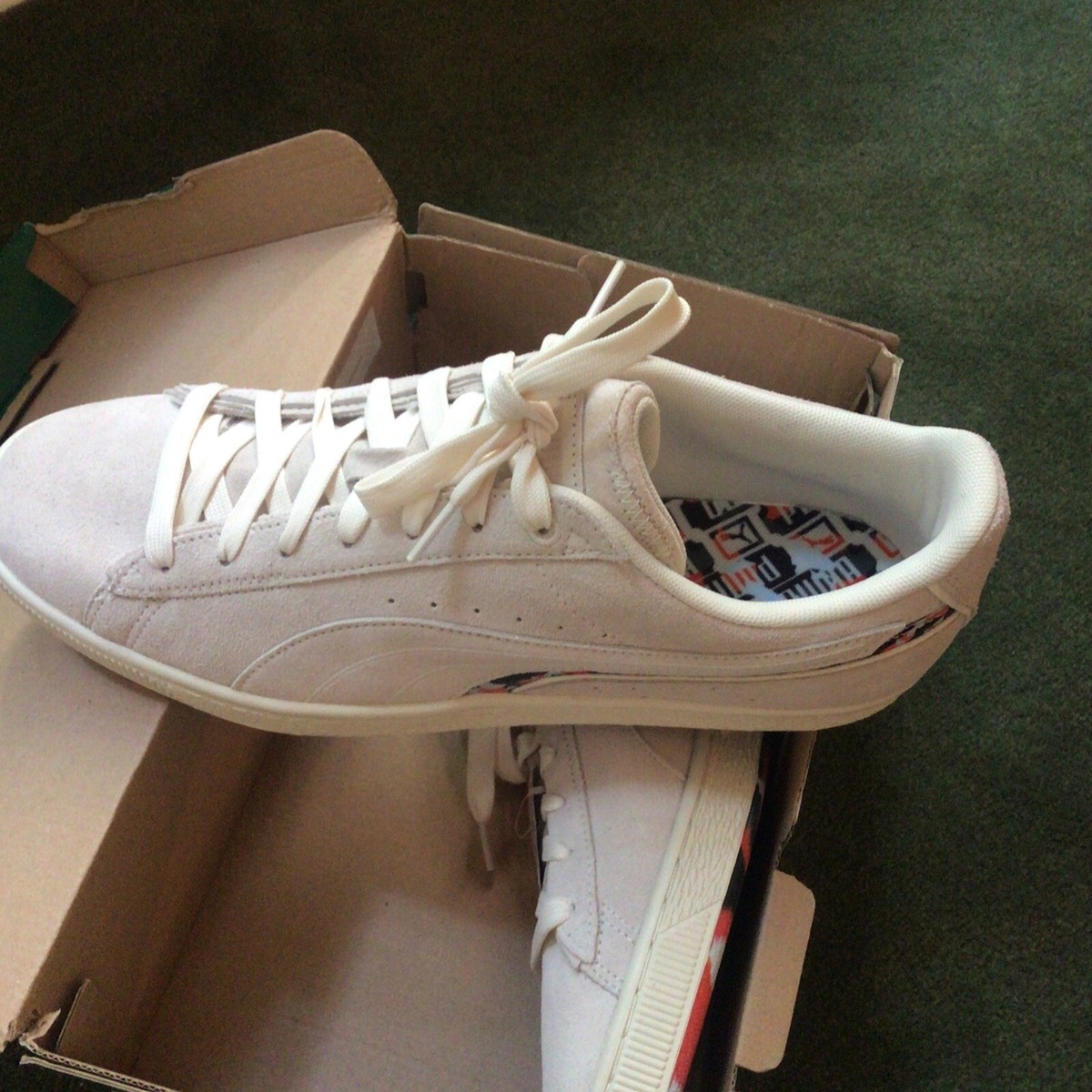 Brand New!! Puma Mens SUEDE DISPLACED RUBBER in Pristine Size 10.5 Amazon.com | PUMA Mens Suede XL Ghostbusters Stay Puft  main image 3