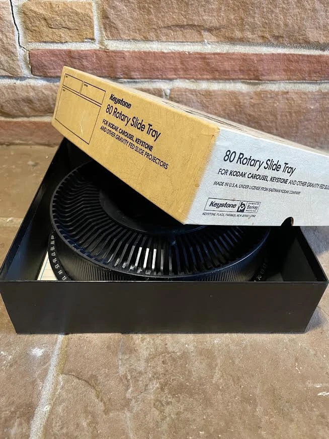 (2) Keystone 80 rotary slide tray for Kodak Carousel Keystone other C SHIP NOTE - Image 4 of 4