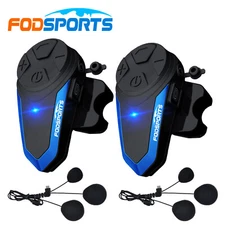 2x BT-S3 Intercom Motorcycle Bluetooth Interphone Helmet Headset Moto 3Rider FM