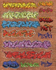 LARGE GRAFFITI DECALS WAGONS WALLS OO GAUGE 1:76 SCALE MODEL RAILWAY DC017-OO