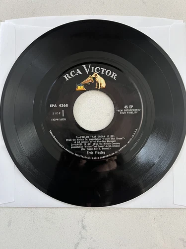 Elvis Presley “Follow That Dream” EP Vinyl 45 RCA Records NM Cond 1962