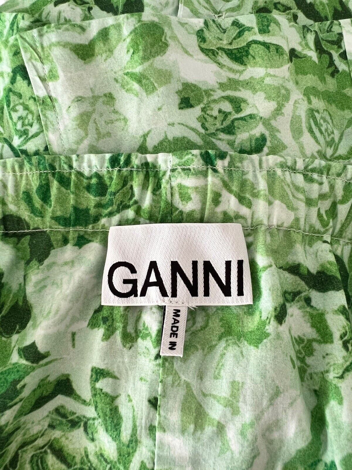 Ganni Green Blouse Size 12 - image 3