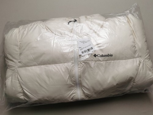 Columbia Womens UK XL Puffect Cropped Puffer Jacket (NEW) White Full Zip Pockets - Picture 15 of 16