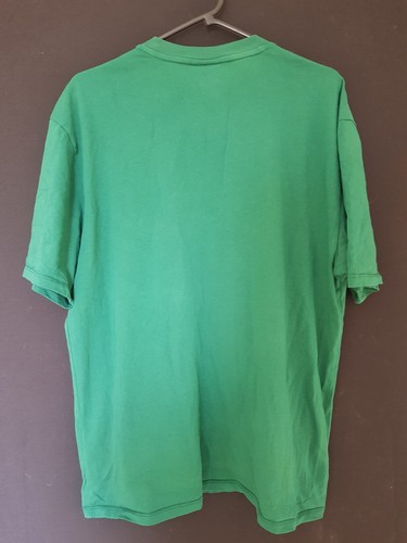 Guess Short Sleeve T-Shirt M Medium Green Embroidered - Picture 2 of 7
