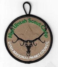 BSA UTAH NATIONAL PARKS COUNCIL CAMP HIGH UINTAH BROWN MINT PATCH