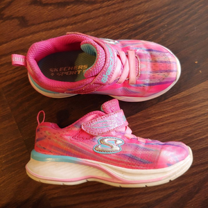 bright pink sneakers