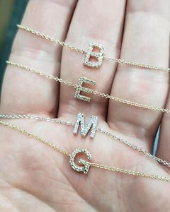 14Kt Gold Initial Letter Real Genuine Natural Diamond Bracelet - Click1Get2 Deals&set=par&price_min=200&sale=mega Discount&set=par&discount=60 Or More&sale=mega Discount
