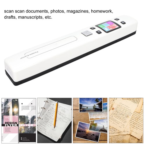 Scanner de documents portable Vvikizy - Scanner portatif A4 - 300, 600, informatique scanner