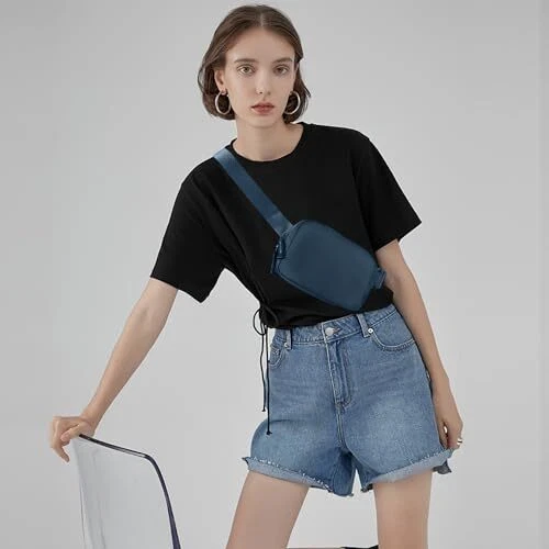 Belt Bag for Women Two-Way Zipper Fanny Pack Crossbody Bags for Women Fashion...