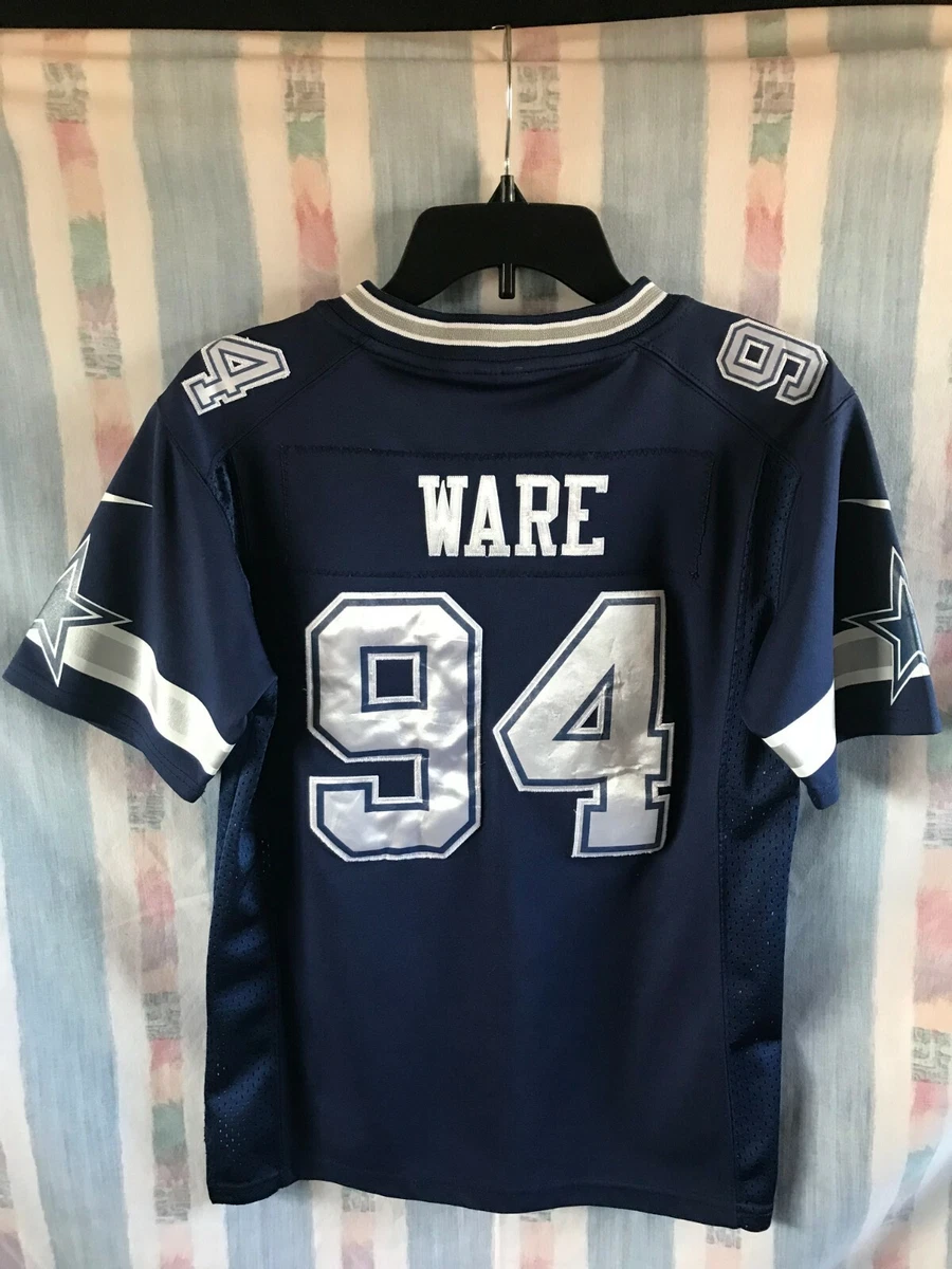 DALLAS COWBOYS DEMARCUS WARE 94 AUTHENTIC NIKE STITCHED NFL YOUTH JERSEY SIZE M