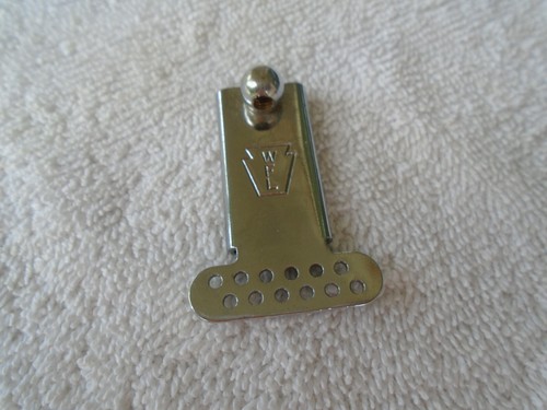 VINTAGE 50er JAHRE LUDWIG WFL P-83 SNARE STAINER SLIDE PLATE CHROM - SCHÖN!