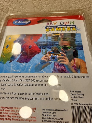 New SWIM WAYS MY OWN 35mm Underwater Reusable Camera Sealed - Picture 10 of 10